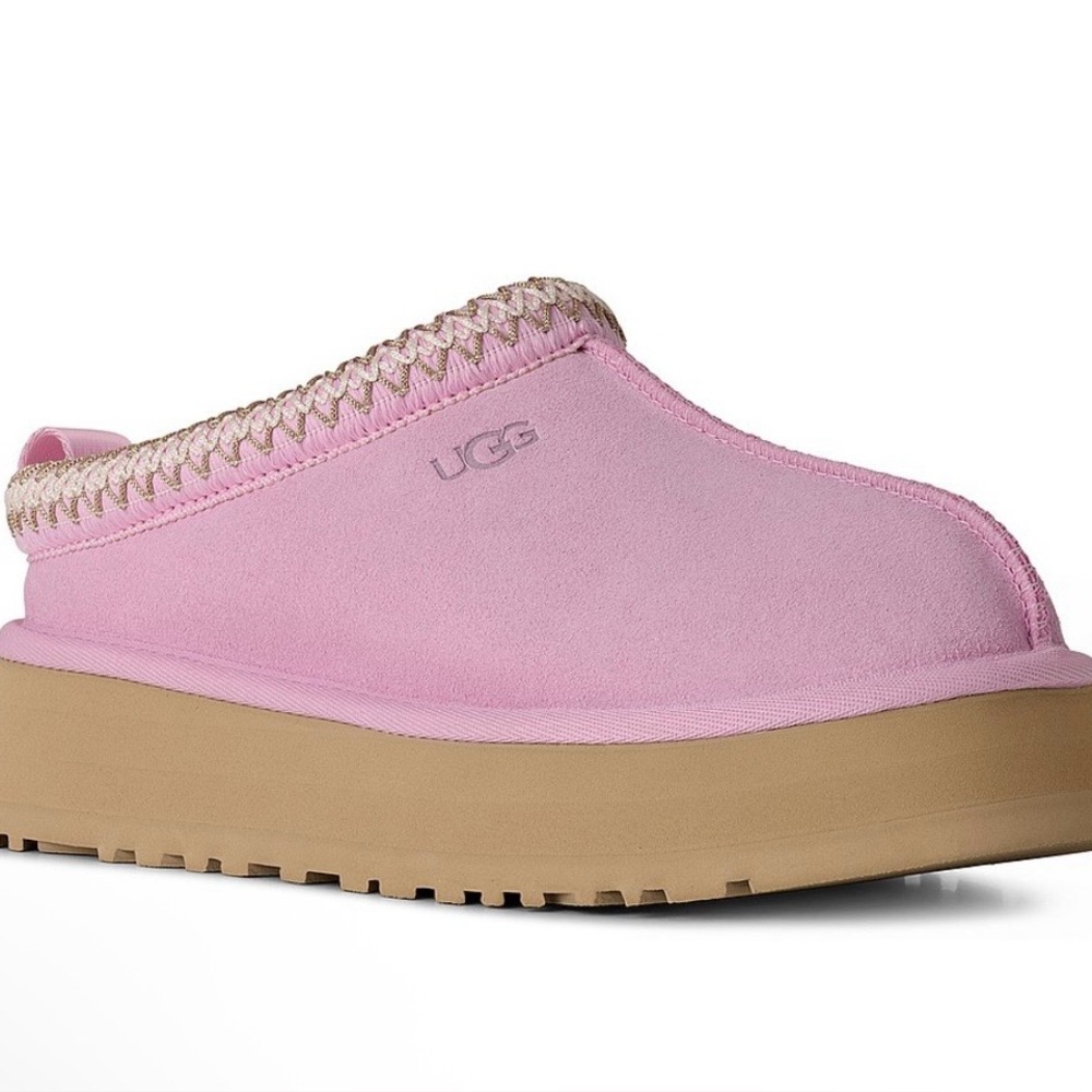 Ugg Tazz platform shoes PINK diamond size 8 euc